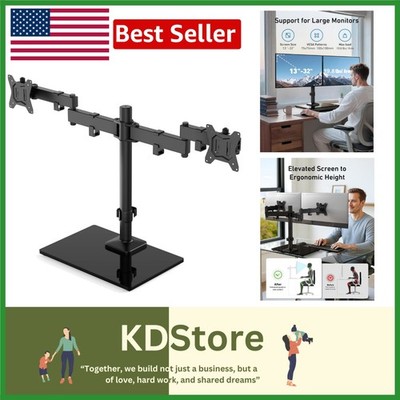 Dual Monitor Arm Stand with Tilt & Swivel   Perfect for Gamers and Professionals