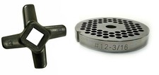  12 3/16" Reversible Meat Grinder Plate -  12-3/16 Plate with Grinder Knife 