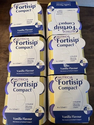 Nutricia Fortisip Compact drinks High in Protein Vanilla, 24-Pack