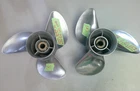 Pair of Used OEM Yamaha 150-300 HP 15 Spline 14x17 Pitch Stainless Propellers