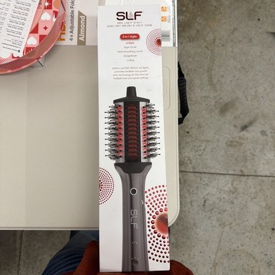 SLF Red Light Therapy 5-in-1 Ionic Dry Hair Brush & Heat Comb