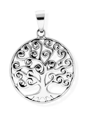 Celtic Tree of Life 925 Silver Amulet Pendant 36005