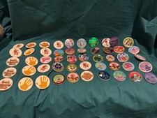 90 s POG Collection - Lot of 75 POGs w 20 Slammers Misc