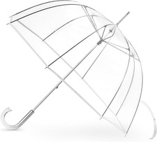Clear Umbrella for Rain, Dome Bubble Umbrellas for Wedding, Windproof Transparen