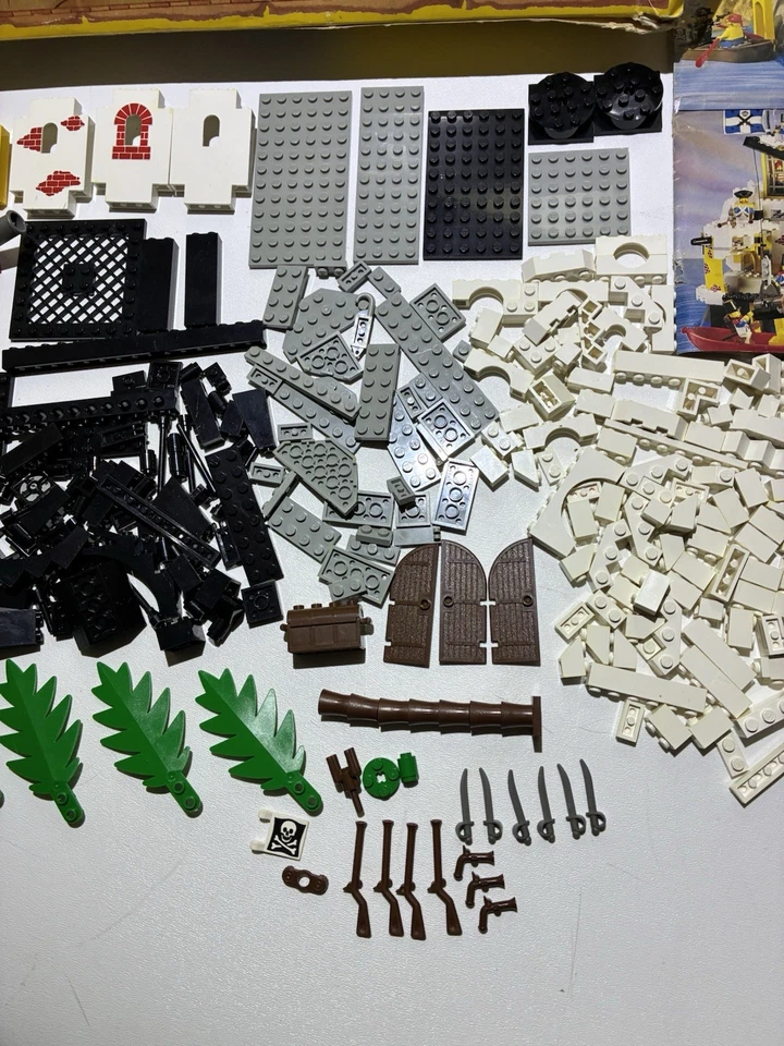 LEGO Piratas 6276 Fortaleza Eldorado (1989) incompleta caja dañada / instrucciones Foto 4 de 4