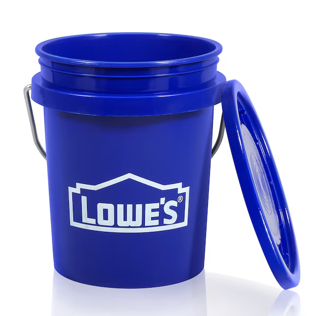 Lowe's 0.4-quart BPA-Free FoodGrade Polypropylene Mini bucket Lid(s) Included🪣