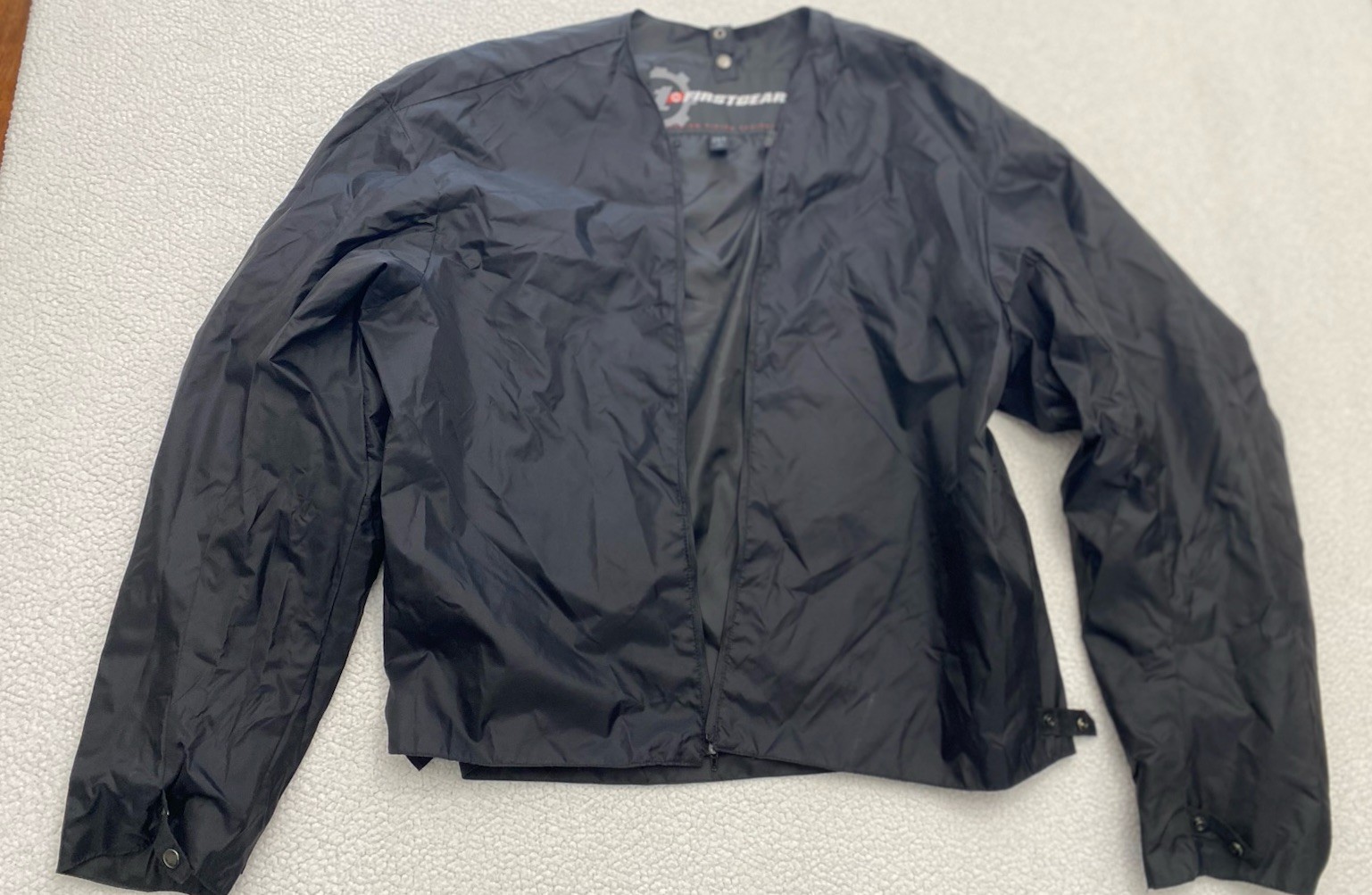 first gear kilimanjaro motorcycle jacket Padded Sheltex Black Gray Mens 2XL B20