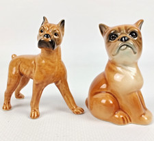 Goebel Porzellan Hunde Figuren 2er Set – Vintage Tierfiguren 6 cm
