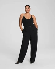 NWT Spanx PerfectFit Ponte Barrel Leg Pant Classic Black Size Medium Regular 