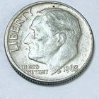 1963 D Roosevelt Silver Dime 90% Silver Circulated Coin Free Shipping #8366