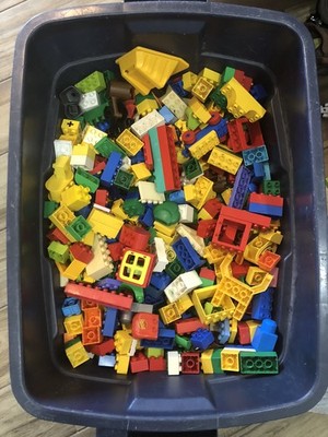 Rubbermaid Full Of Lego Duplos