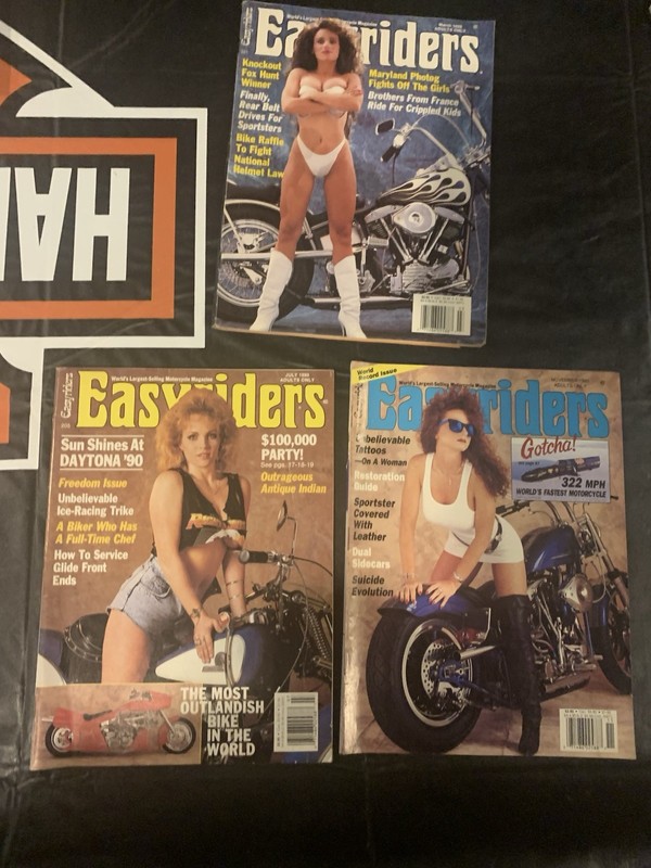 LOT OF 3 1990 EASYRIDERS MAGAZINES