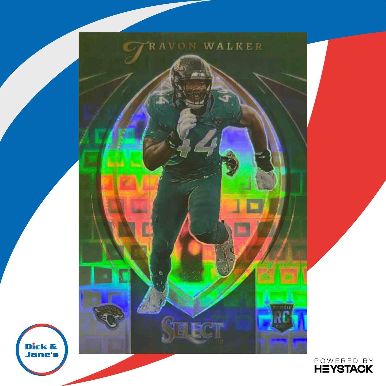 2022 Panini Select Travon Walker Certified Rookies Green Prizm 1/5 Jaguars