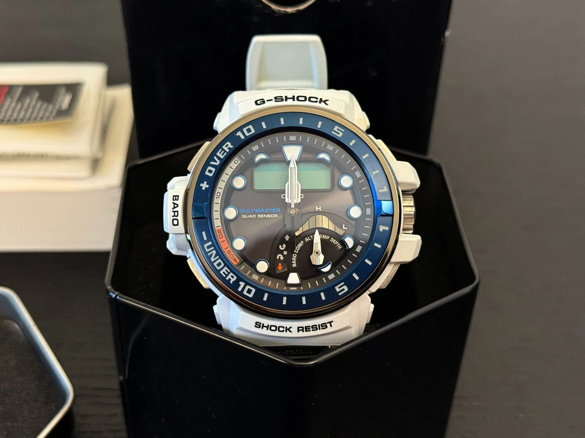 Casio G-Shock Gulfmaster Quartz Solar Powered Wristwatches for