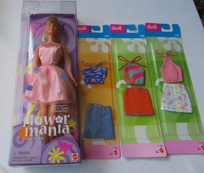 Barbie Flower Mania Avon Puppe mit 3 x Chic Fashion