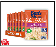 BEN'S ORIGINAL Ready Rice Jasmine Rice, Easy Dinner Side, 8.5 OZ Pouch PaCK 6