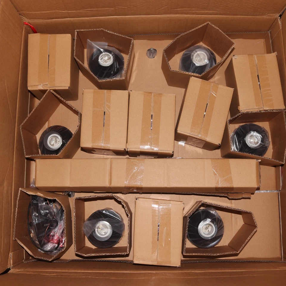 LNC Stebrigic 6-Light Medium Brown Chandelier A02992 - Image 4 of 4