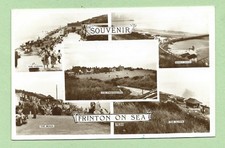 (7193) Essex R/P 1957 Multiview Postcard Souvenir Frinton-On-Sea