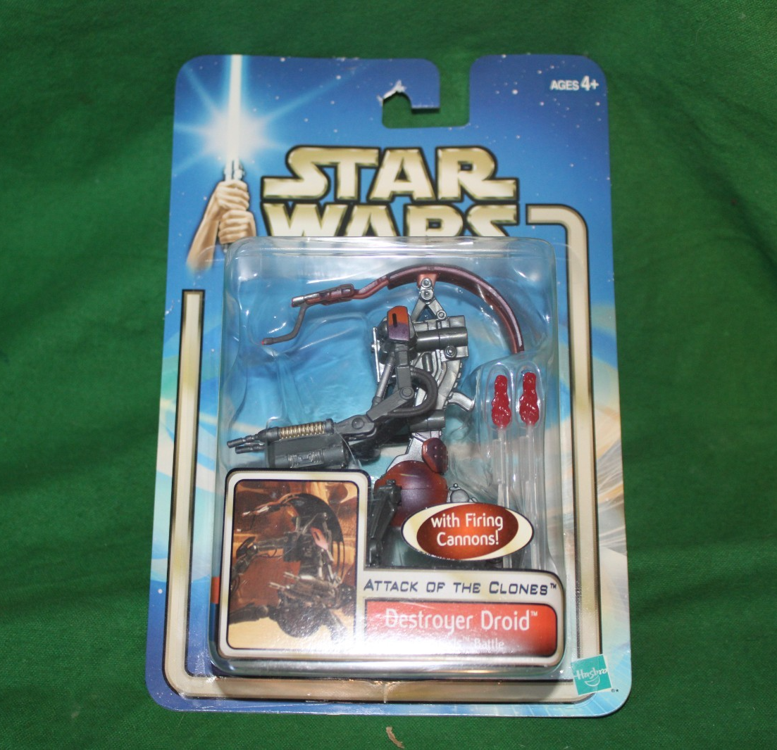 HASBRO STAR WARS ATTACK OF THE CLONES DESTROYER DROID ACTION FIGURE #84910