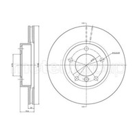 Metelli 2X Bremsscheibe Vorne Ø286 Mm BelüFtet FüR BMW 3Er Compact E46 316 TI