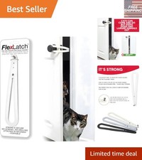 Bright White Cat Door Holder Latch - Hassle-Free Installation  Safety