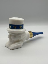 Vintage 1970's AVON "UNCLE SAM" Pipe Bottle. Deep Woods After Shave - empty