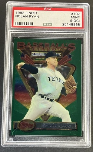 1993 Topps Finest #107 Nolan Ryan PSA 9 (OC) Mint HOF Rangers Astros Angels Mets