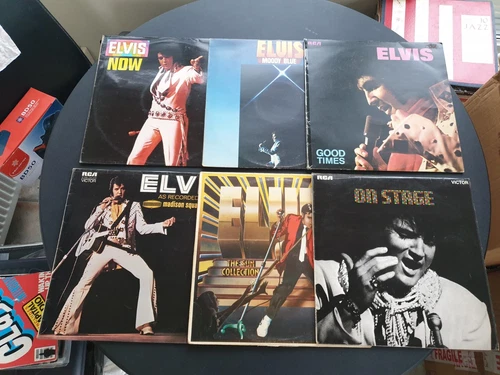JOB LOT OF 6 X ELVIS PRESLEY 12" VINYL RECORD ALBUMS
