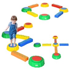 Image of Outsunny Eight-Piece Kids Stepping Stones w/ Non-Slip Surface & Bottom, for Kids