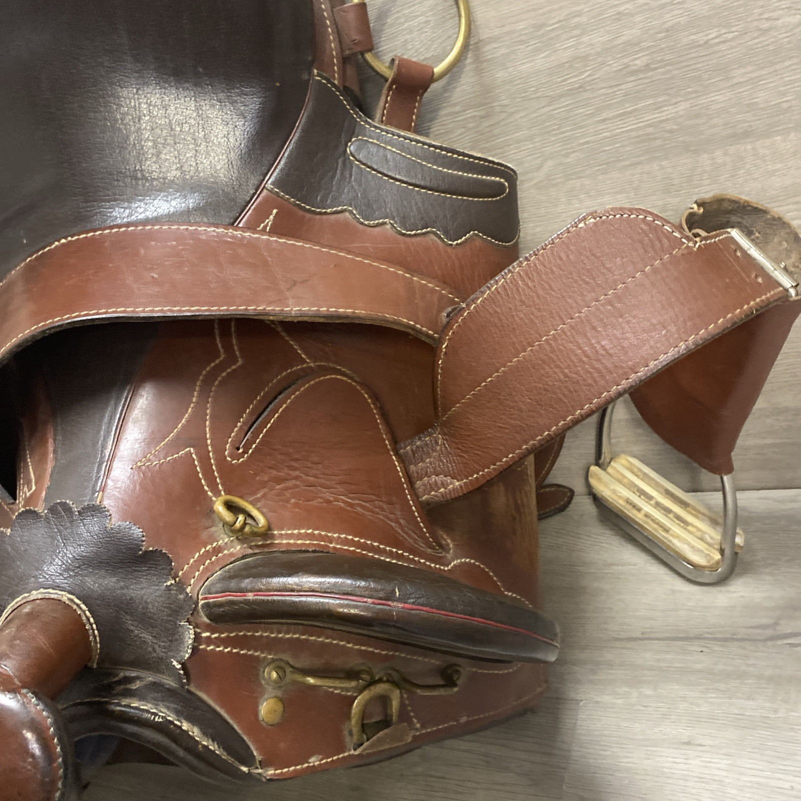 Australian Stock Horse Saddle Genuine Leather