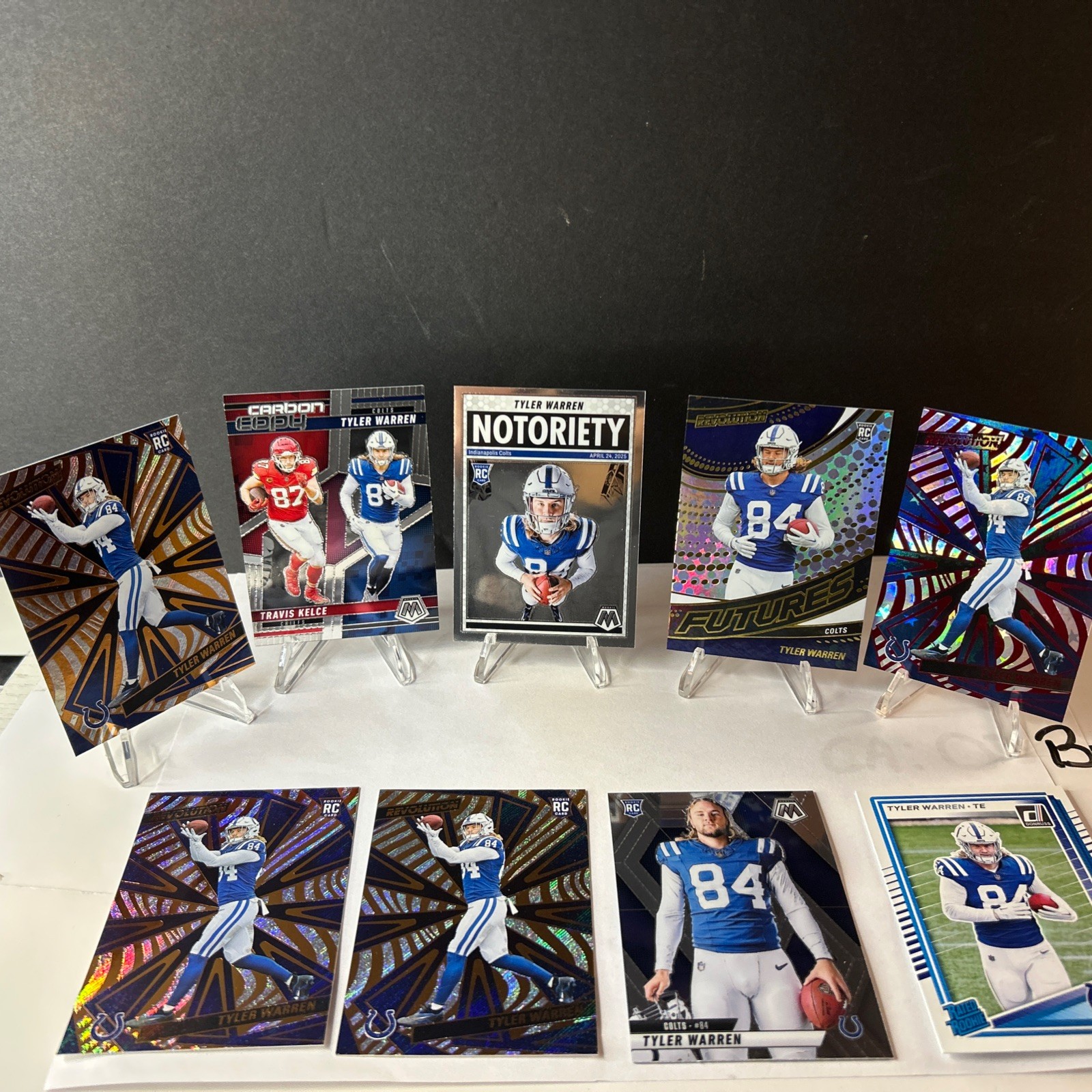 2025 Panini Tyler Warren Rookie Card Lot X9 Indianapolis Colts RC NFL