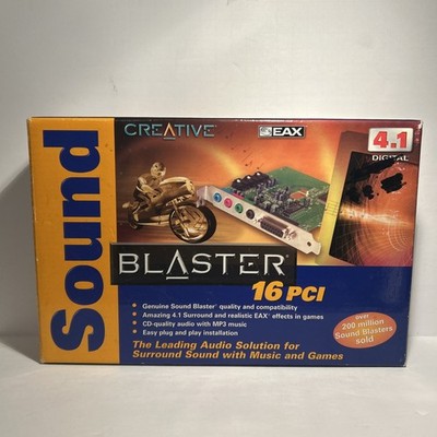 Brand New! Creative Sound Blaster 16 PCI 4.1 Sound Card Vintage Retro Sealed