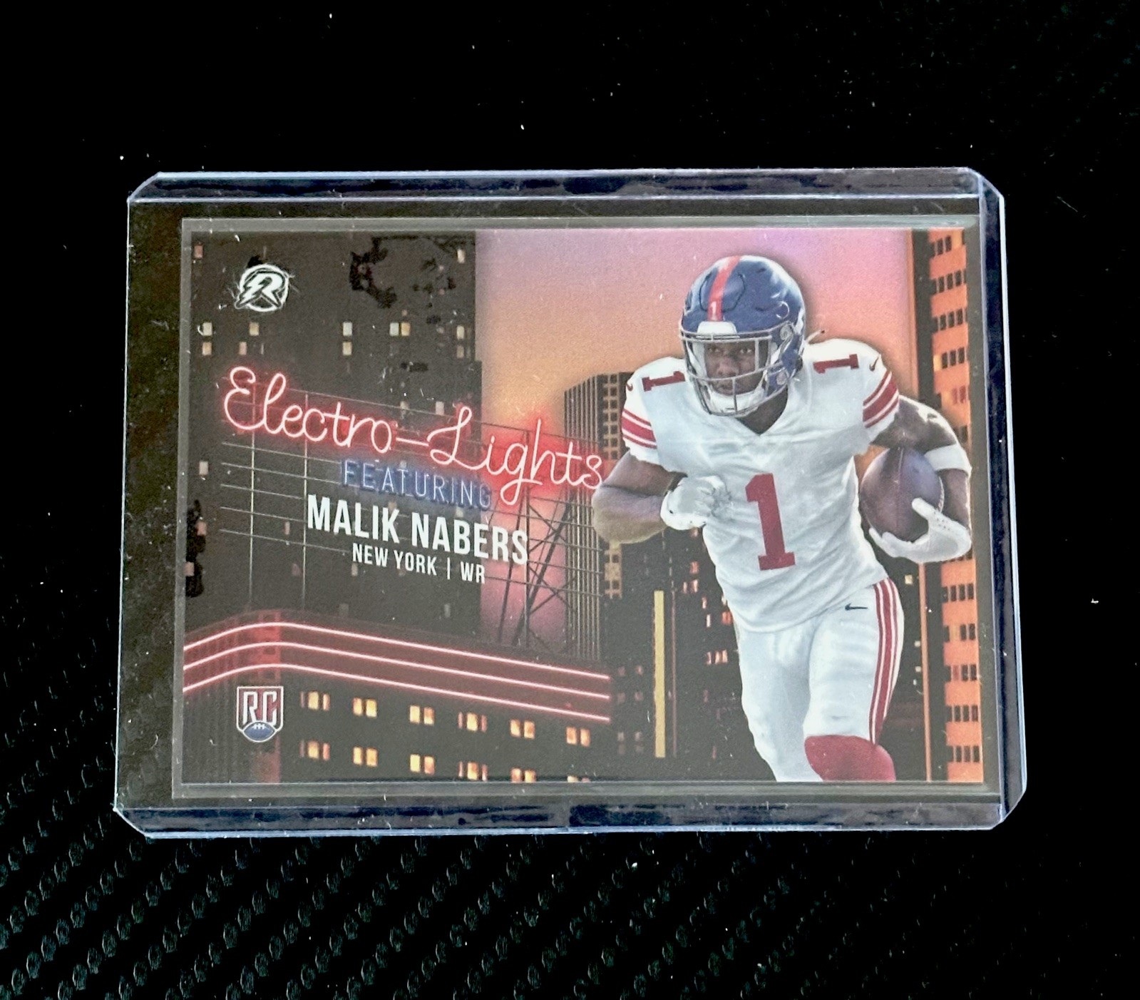 2024 Topps Resurgence Malik Nabers Electro Lights Football CASE HIT RC Giants