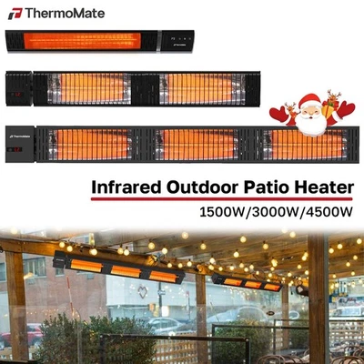 ThermoMate Infrared Electric Patio Heater, 1500W/3000W/4500W for Outdoor/Indoor