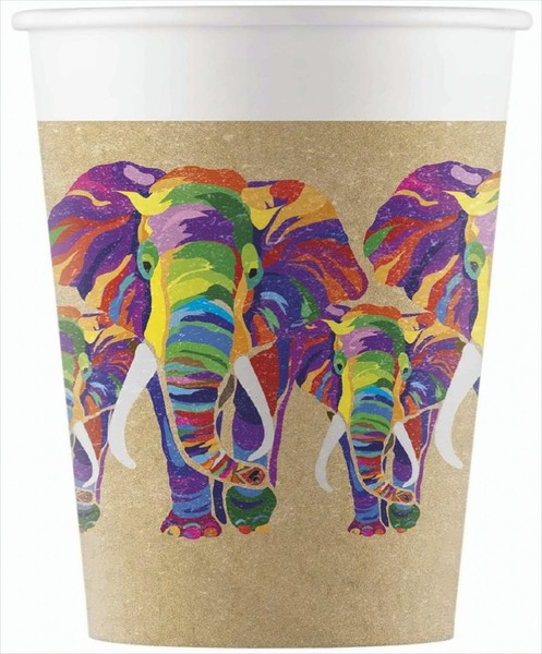 Elephant Pappbecher Kompostierbar 200Ml 8 StüCk Neu & Ovp-image