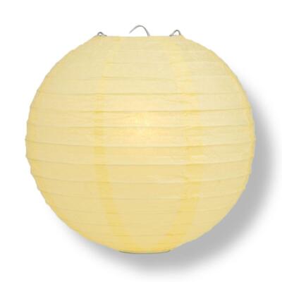 Quasimoon PaperLanternStore Decorative Paper Lantern - (Single, 14-Inch, Lemo...