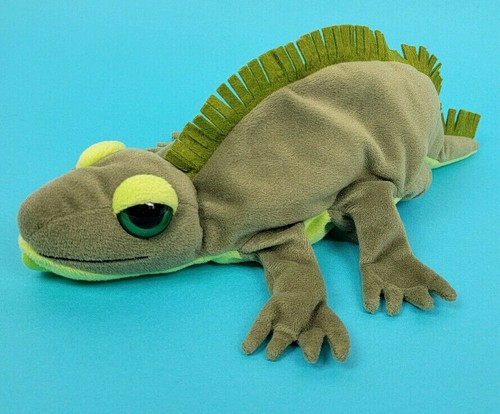 stuffed green lizard