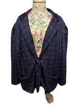 Vtg 70s CADISPORT Mulitcolor Women's Jacket Blazer Made Sz 44 Lightweight B31