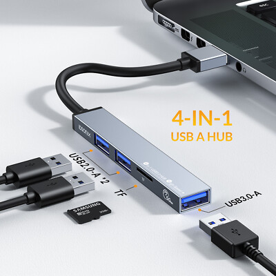 USB Hub | Multiport Dock Multi-Splitter USB Type-C 3.0 Hub Adapter for PC Mac