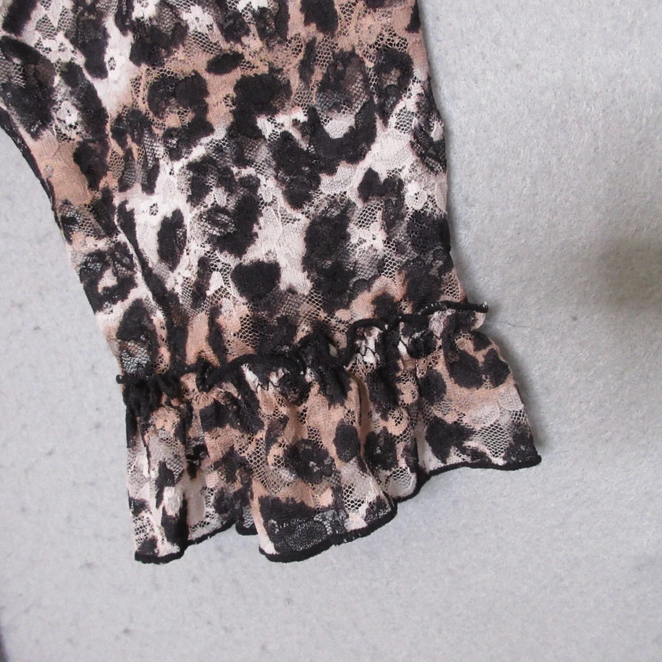 Betsy Johnson Топ женщин средний кружева чистый Babydoll кокетка леопард сна рубашка - Изображение 4 из 4