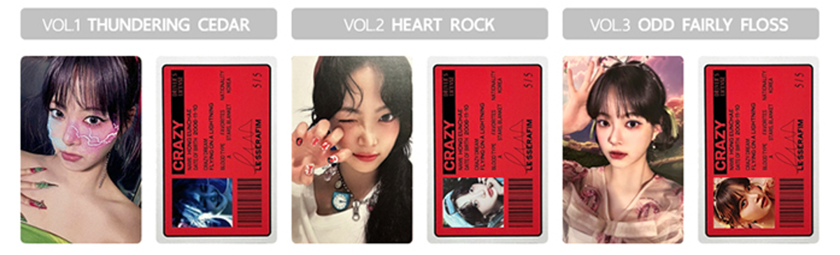 LE SSERAFIM CRAZY ALBUM OFFICIAL PHOTOCARD PC | eBay
