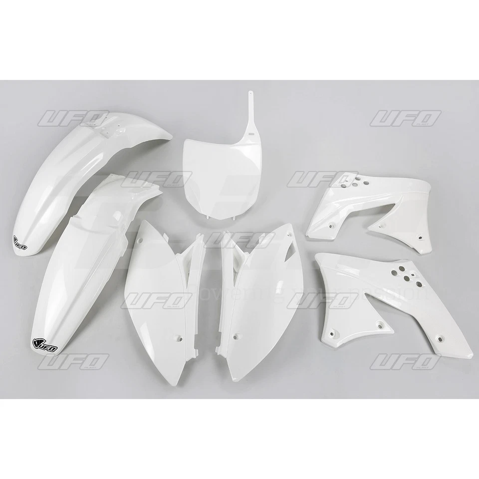 UFO Plast Set Plastique Complet Blanc Kawasaki KX 250 F 2009 - Photo 1/1