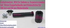 Spanndorn, Aufnahmedorn, Satinierwalze, M14x2, Satiniermaschine, Flex, Metabo,