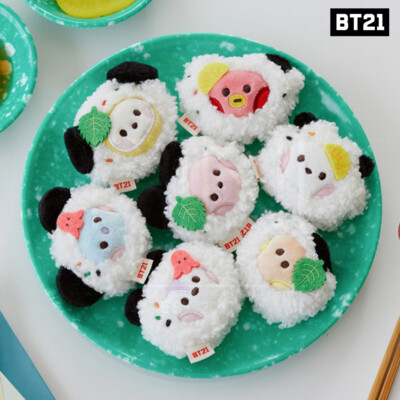 BTS BT21 Official Authentic Goods minini PLUSH MAGNET BUNSIK + Tracking Number