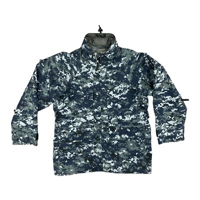 Original US Navy GORE-TEX ECW Parka NWU Blue Digital Camo Coat SML-XSHORT [JR303]