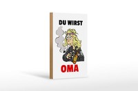 Holzschild Spruch 12X18Cm Du Wirst Oma Holz Deko Schild