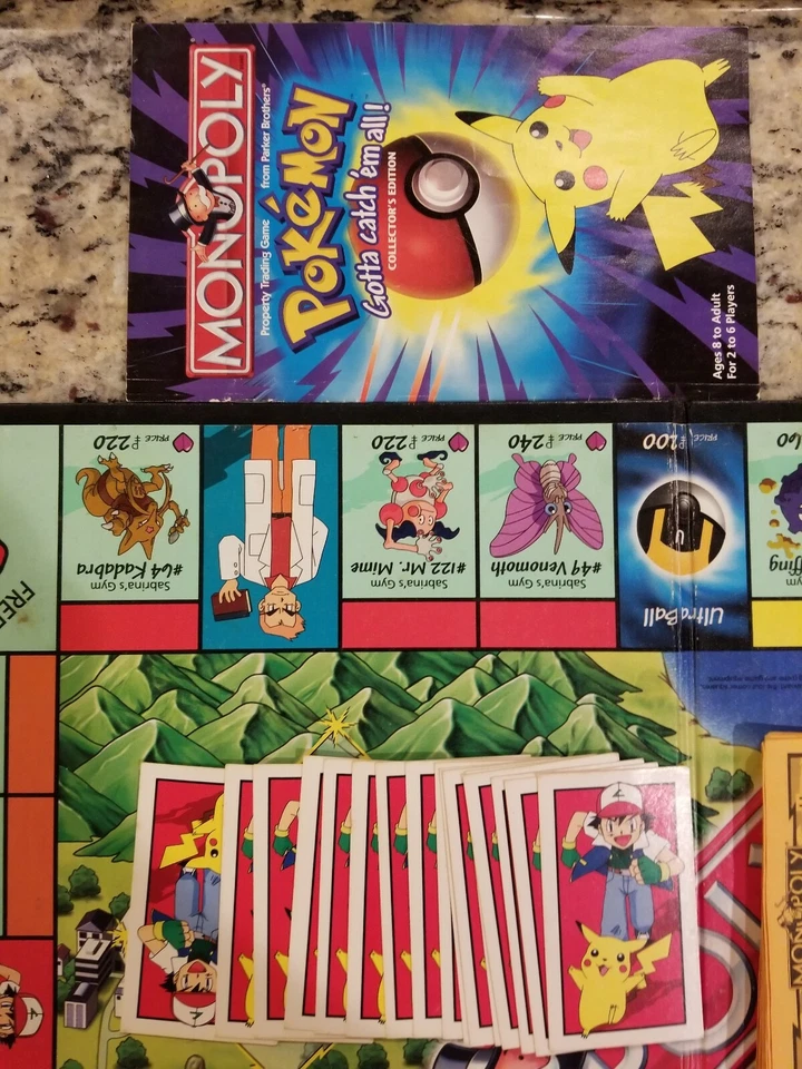 JUEGO DE MESA MONOPOLY POKEMON 1999 SOLO PIEZAS DE REPUESTO Foto 4 de 4