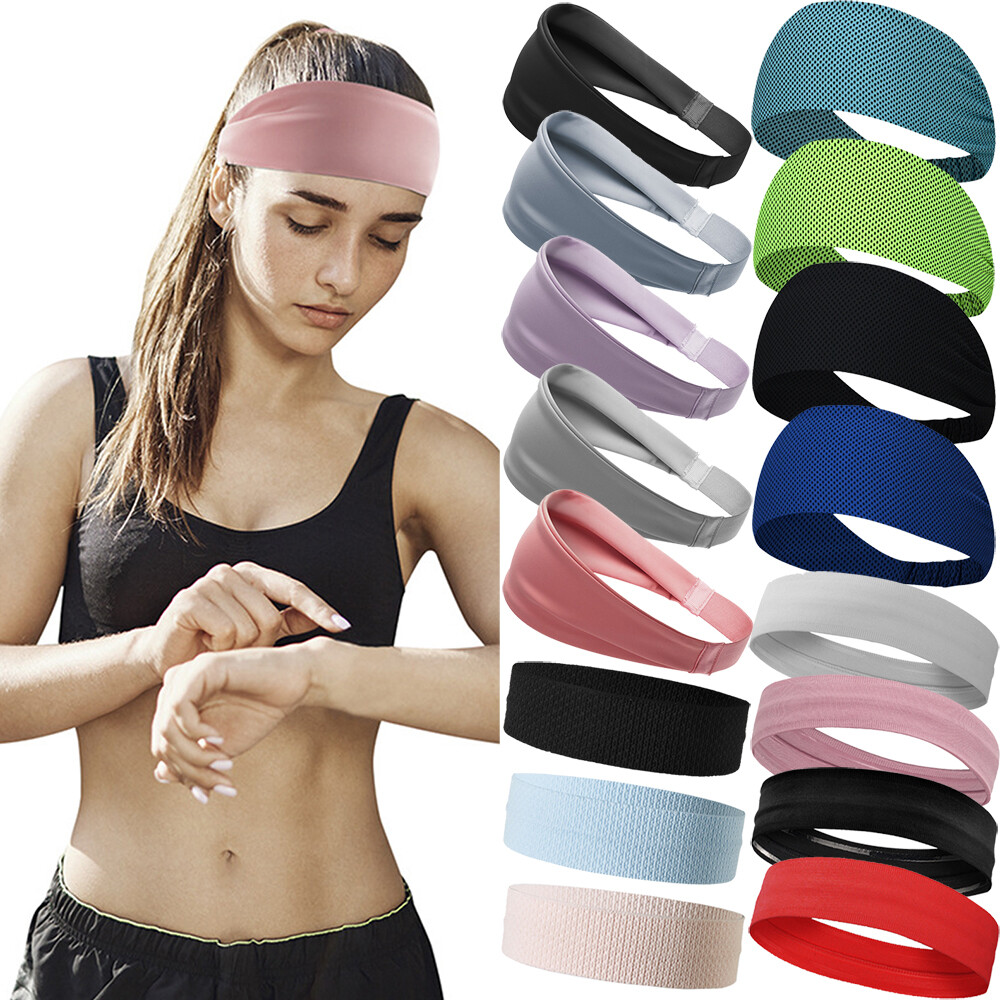 6 Stück Haarband Damen Sport - Rutschfest Für Yoga Fitness In 6 Farben