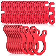 30 Pcs Aluminum Alloy Guyline Cord Adjuster Tent Rope Tensioners for Outdoor