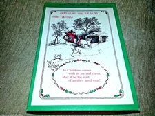 12 CHRISTMAS CARDS by REGENT Etchings Winter Snow BOXED SET 5 Designs VINTAGE